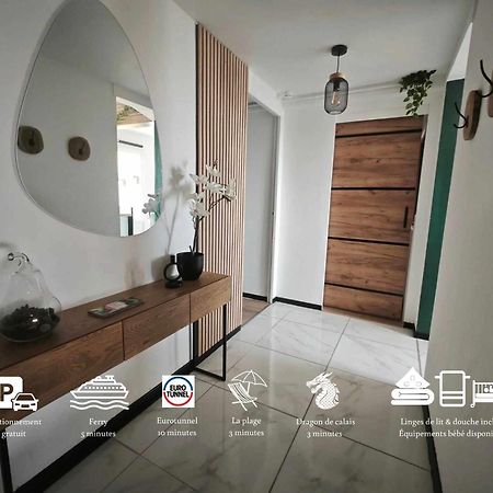 Calais Plage-Gare Appartement Elegant Tout Equipe エクステリア 写真